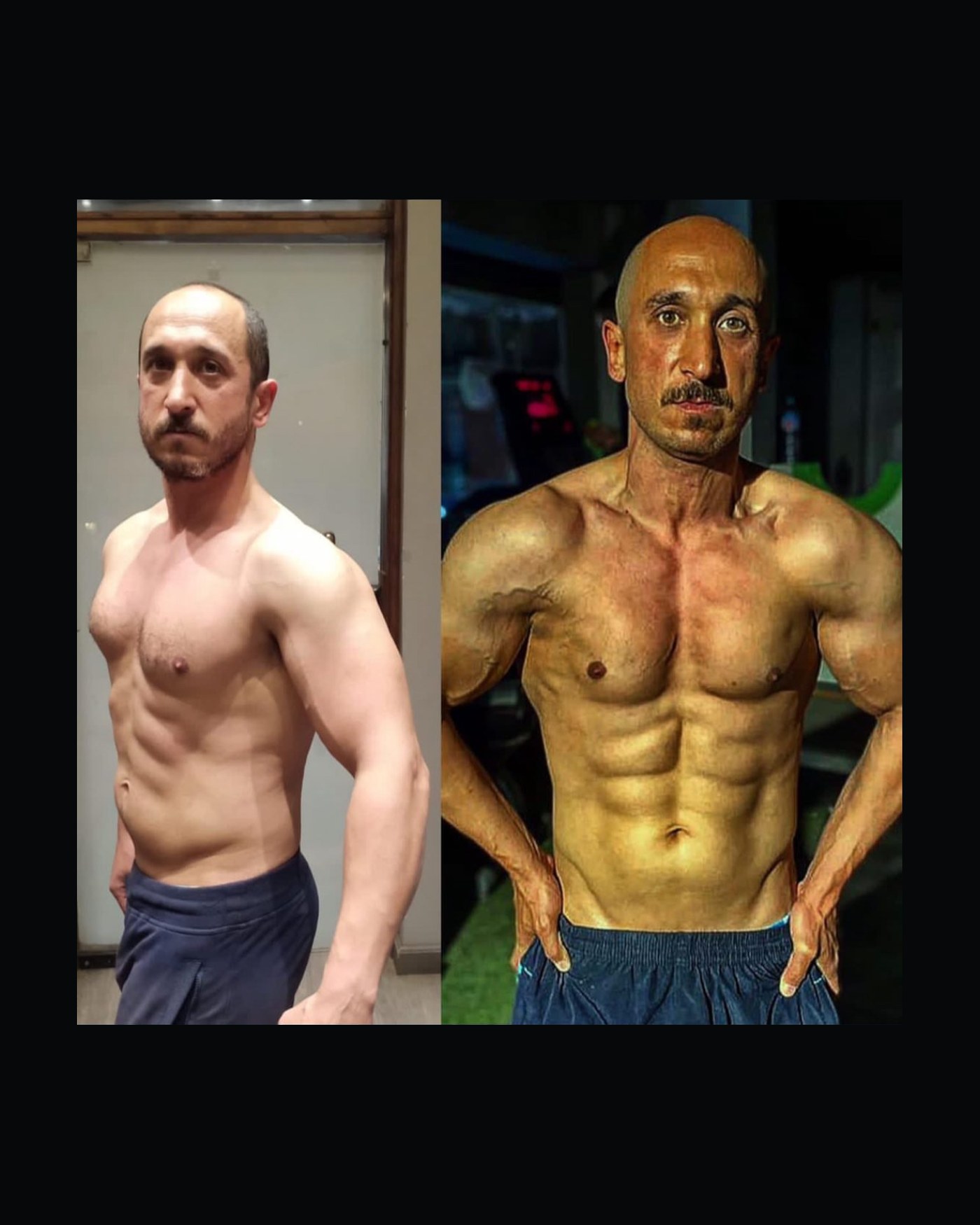 Before-and-after photo of client transformation number 5 coached by Adel El Biltagy